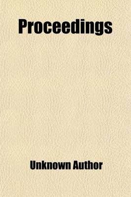 Book cover for Proceedings (Volume 22)