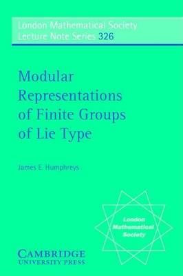 Book cover for Modular Representations of Finite Groups of Lie Type