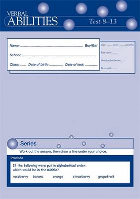 Cover of Verbal Abilities Test 8-13 Pk10