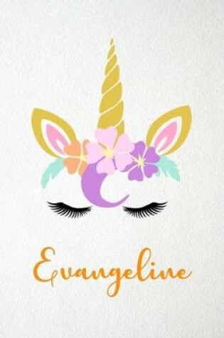 Cover of Evangeline A5 Lined Notebook 110 Pages