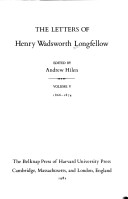 Book cover for The Letters of Henry Wadsworth Longfellow, Volumes 3 and 4: 1844-1865