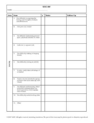 Book cover for Underlying Characteristics Checklists - High-Functioning Autism (UCC-HF)