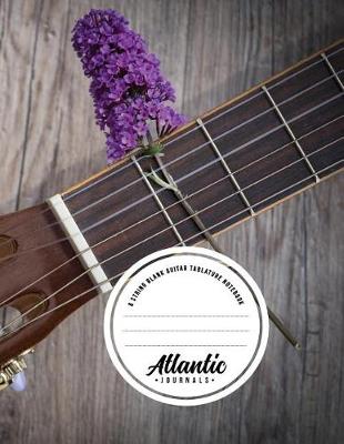 Book cover for 6 String Blank Guitar Tablature Notebook - Lilac Fret