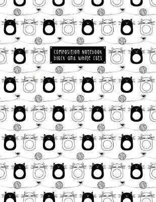 Book cover for Composition Notebook Black and White Cats