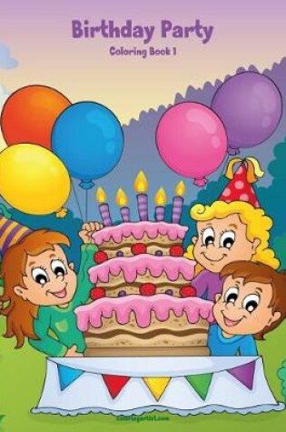 Cover of Birthday Party Coloring Book 1