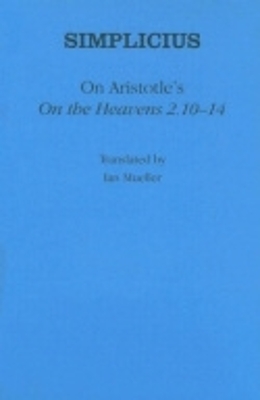 Cover of On Aristotle's "On the Heavens 2.10-14"