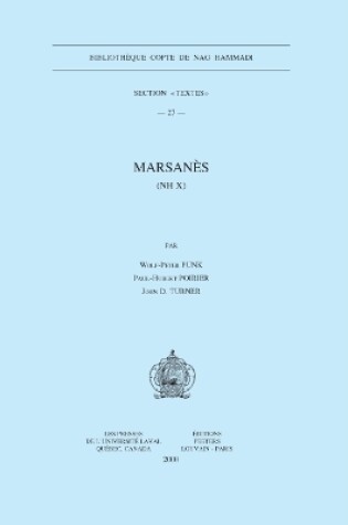 Cover of Marsanes (NH X)