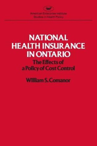 Cover of National Health Insurance in Ontario