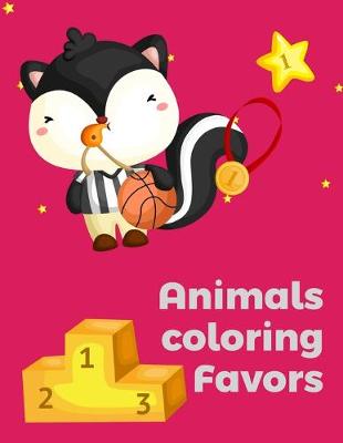 Book cover for Animals coloring Favors