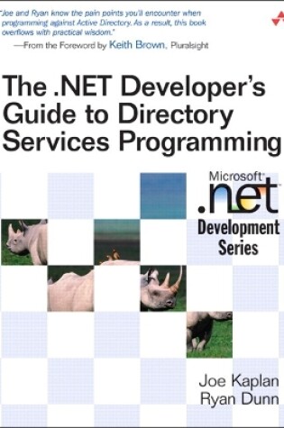 Cover of .NET Developer's Guide to Directory Services Programming, The