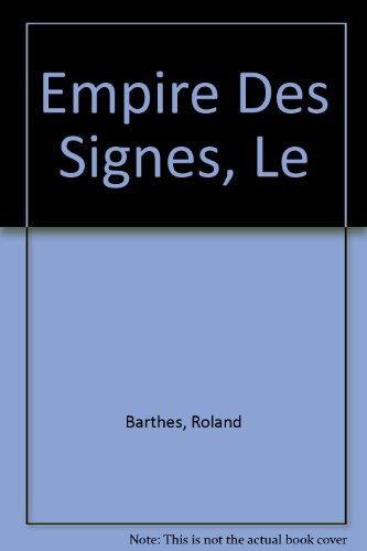 Book cover for Empire Des Signes, Le