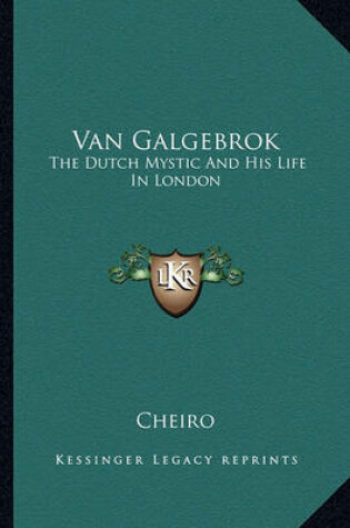 Cover of Van Galgebrok