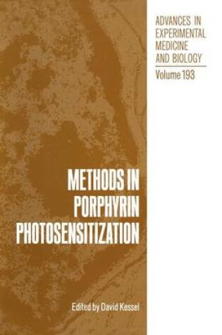 Cover of Methods in Porphyrin Photosensitization