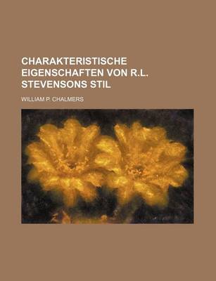 Book cover for Charakteristische Eigenschaften Von R.L. Stevensons Stil