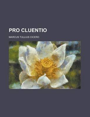 Book cover for Pro Cluentio