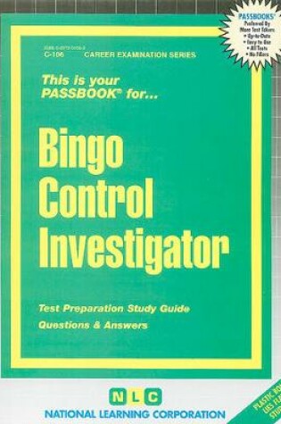 Cover of Bingo Control Investigator