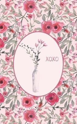 Cover of XOXO Red Roses - Lined Notebook with Margins - 5Narrow