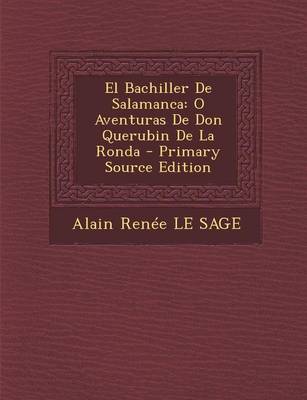 Book cover for El Bachiller de Salamanca