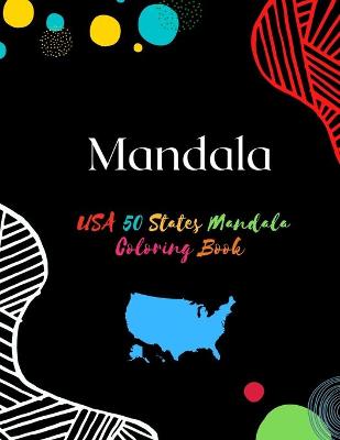 Book cover for USA 50 States Mandala Coloring Book