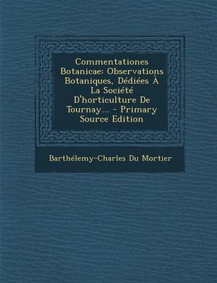 Book cover for Commentationes Botanicae