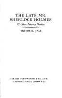 Book cover for Late Mr. Sherlock Holmes