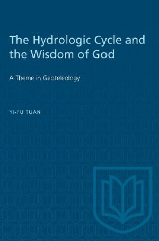 Cover of Hydrologic Cycle and the Wisdom of God