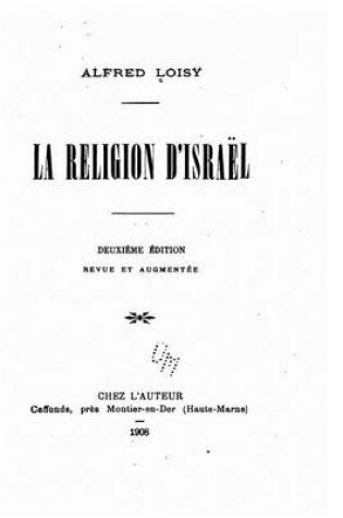 Cover of La religion d'Israel