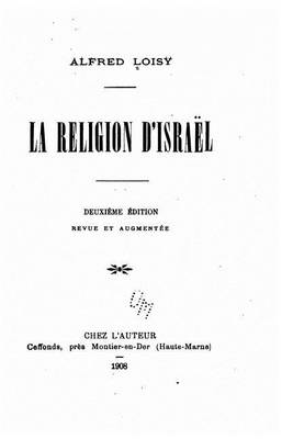 Book cover for La religion d'Israel