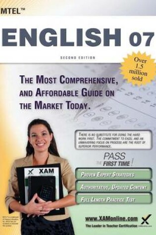 Cover of MTEL English 07 Teacher Certification Study Guide Test Prep