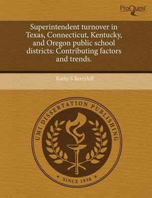 Book cover for Superintendent Turnover in Texas
