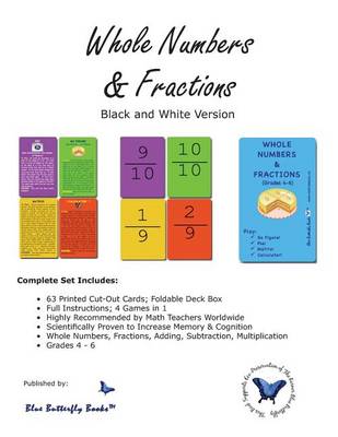 Book cover for Whole Numbers & Fractions (Black/White Version)