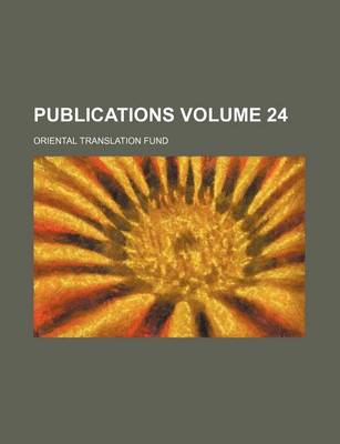 Book cover for Publications Volume 24