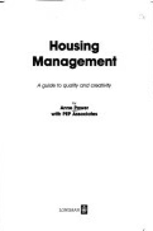 Cover of Housing Management