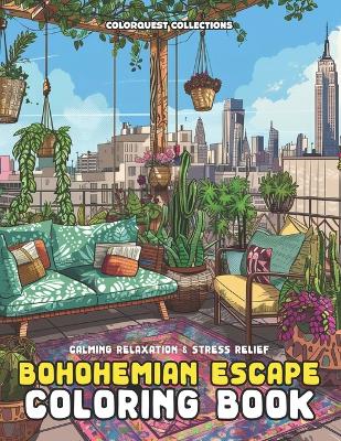 Book cover for Bohemian Escape Coloring Book