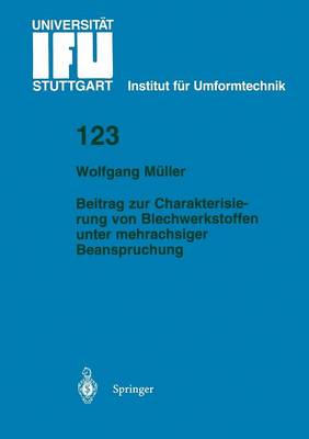 Cover of Beitrag Zur Charakterisierung Von Blechwerkstoffen Unter Mehrachsiger Beanspruchung