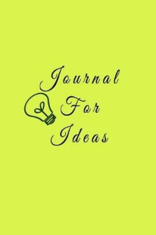 Cover of Journal For Ideas