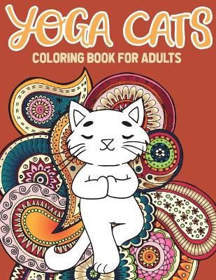 Book cover for Yoga Cat Coloring Book