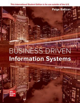 Book cover for ISE Business Driven Information Systems