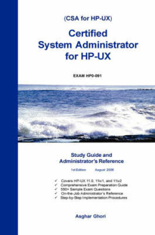 Cover of Certified System Administrator for HP-UX