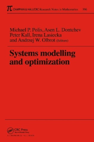 Cover of Systems Modelling and Optimization Proceedings of the 18th IFIP TC7 Conference