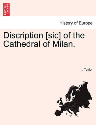 Book cover for Discription [Sic] of the Cathedral of Milan.