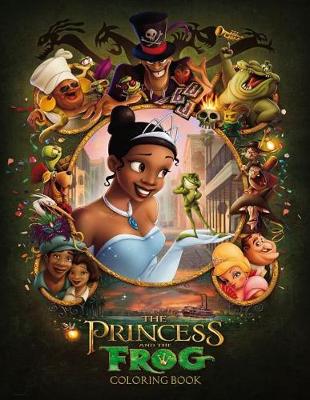 Book cover for Princess and the Frog Coloring Book