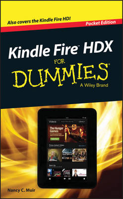 Book cover for Kindle Fire Hdx for Dummies, Pocket Edition