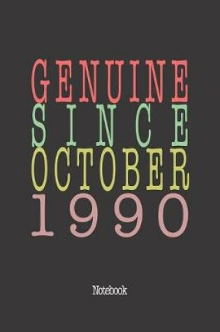 Cover of Genuine Since October 1990