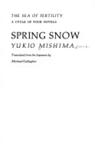 Cover of Spring Snow