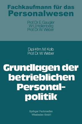 Book cover for Grundlagen der betrieblichen Personalpolitik