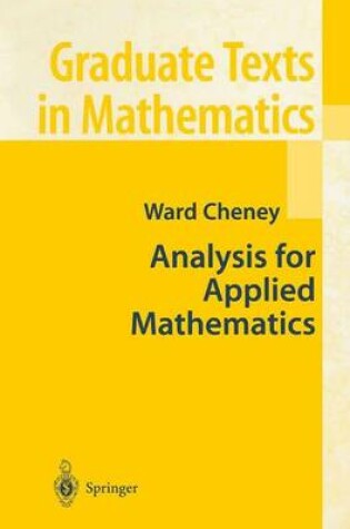 Cover of Analysis for Applied Mathematics