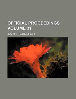 Book cover for Official Proceedings Volume 31