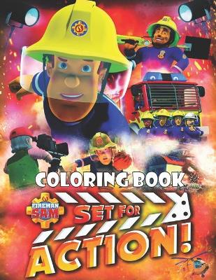 Book cover for Fireman Sam Coloring Book