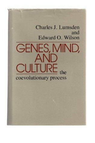 Cover of Genes, Mind and Culture